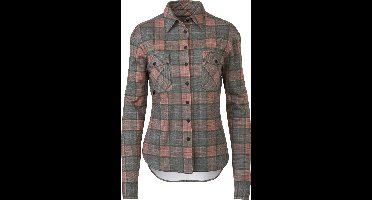 Flannel Fietsshirt Lange Mouwen Venture Dames - Grijs - M