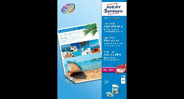 Kleurenlaserpapier Avery A4 wit 200gr doos a 100 vel