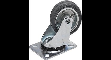 Benson Zwenkwielen - Massief rubber - Ø 100 mm - 70 kg draagkracht - Set van 4