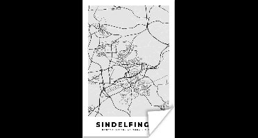 Poster Plattegrond - Duitsland - Sindelfingen - Stadskaart - Kaart - 20x30 cm