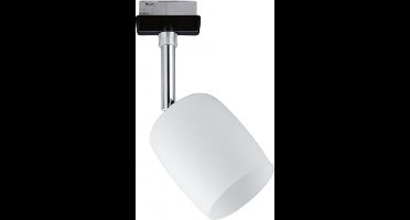 Paulmann 96966 URail Blossom railspot, enkele spot, G9 max. 10W, dimbaar, 230V, matzwart, satijnen afwerking, railsysteem - lamp vrij te kiezen