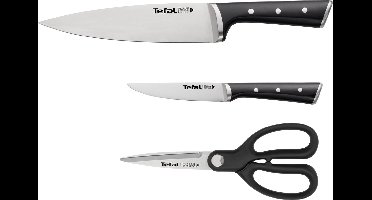 Tefal Ice Force Messenset - 3-delig - RVS - Inclusief Keukenschaar - Duurzaam - Precisie