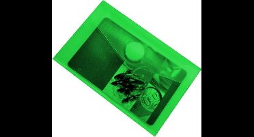 EXXO-HFP #90636 - Visitekaartmap - Creditcardmap - Klitsluiting - Groen - 150 stuks (15 pakken @ 10 stuks)