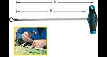 Hazet Werkplaats Inbusschroevendraaier Sleutelbreedte (metrisch): 2 mm Koplengte: 100 mm Afmeting, lengte: 118 mm