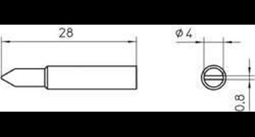 Weller Xnt D Soldeerpunt Beitelvorm Grootte Soldeerpunt 4 Mm Inhoud: 1 Stuks