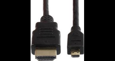Joy-it K-1481 HDMI-kabel Raspberry Pi [1x HDMI-stekker - 1x HDMI-stekker D micro] 3.00 m Zwart