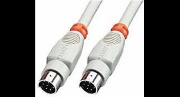 LINDY Aansluitkabel Serieel [1x Mini-DIN-stekker - 1x Mini-DIN-stekker] 2.00 m Grijs