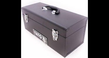 Yato Gereedschapskist - Met uitneembaar vak - 42.8 x 18 x 18 cm - Afsluitbaar - Gewicht: 3 kg - Zwart