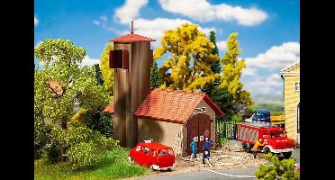 Faller - Fire brigade engine house - FA131383 - modelbouwsets, hobbybouwspeelgoed voor kinderen, modelverf en accessoires