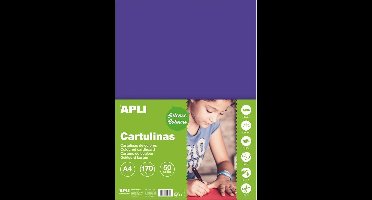 APLI Paars Karton A4 170 g/m² - 50 vel