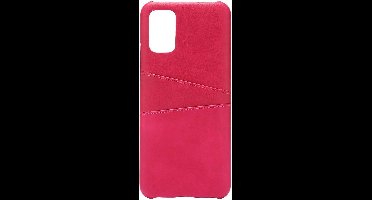 Shop4 - Geschikt voor Samsung Galaxy A02s/ A03s Hoesje - Harde Back Case Cabello met Pasjeshouder Roze