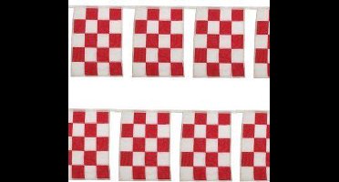 Vlaggenlijn rood/wit de luxe mt. 10 mtr