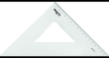 Aristo tekendriehoek - GEOCollege - schaalverdeling 25cm - hoek 45 graden - AR-23425