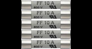 testo 0590 0005 Zekering Multimeterzekering, 5-delige set reservezekeringen 10 A/600 V 1 stuk(s)
