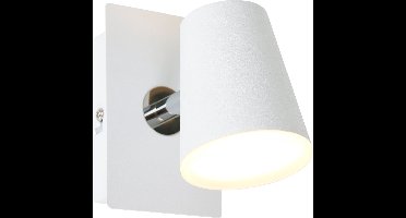 TRIO NARCOS - Spot - Wit mat - incl. 1x SMD 6,5 W - Patroon bescherming - Wand- en plafondmontage - Niet dimbaar