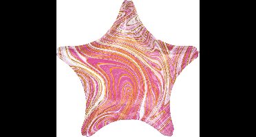 Amscan Folieballon Pink Star 45 Cm Metallic