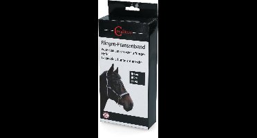 Excellent Vliegenfrontriem Paard FULL - Katoen - vliegenmasker voor paarden - bescherming tegen insecten - groen