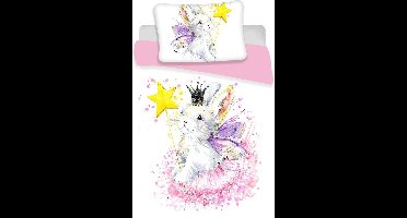 Animal Pictures Bunny White - Baby Dekbedovertrek - 100 x 135 cm - Multi