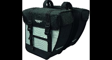 Vwp Dubbele Fietstas Tour 26 Liter Zwart/zilver