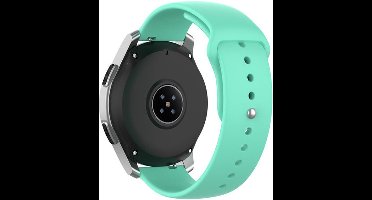 Strap-it Smartwatch bandje 20mm - horlogebandje sport geschikt voor Samsung Galaxy Watch 42mm / Galaxy Watch 3 41mm / Galaxy Watch Active / Active2 40 & 44mm / Gear Sport - Polar Ignite / 2 / 3 / Unite / Pacer - aqua