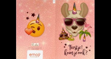 Interstat - Uitnodigingskaarten - Emoji Feestje - 6st.