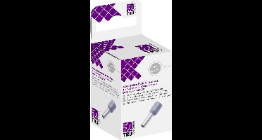 TRU COMPONENTS T1904C056 Adereindhulzen 4 mm² Deels geïsoleerd Grijs 50 stuk(s)