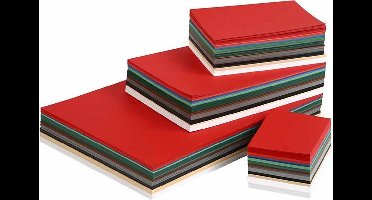 Kerst Karton, A3,A4,A5,A6, 180 gr, diverse kleuren, 1500 div vellen