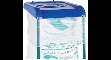 Deksel knapzakhouder 400 liter blauw