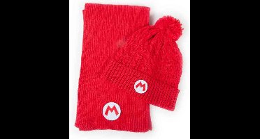 Nintendo - Super Mario Badge Beanie & Scarf Gift Set