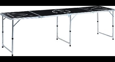 Furniture Limited - Bierpongtafel inklapbaar 240 cm zwart
