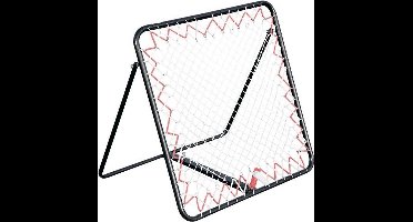 Precision Stuitbaltrainer Pro Rebounder 95 X 95 Cm Staal Zwart - Tchouk