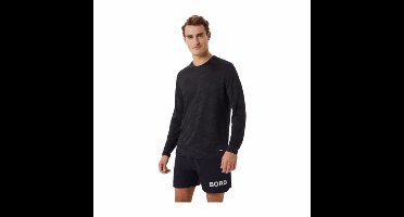 Longsleeve Björn Borg Men Borg Performance T-Shirt Black Beauty-L
