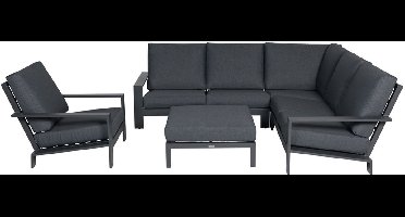 Garden Impressions Coba loungeset 5-delig donker grijs