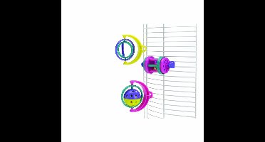 Beeztees Parkietenspeeltje met Clip 10 x 8 cm