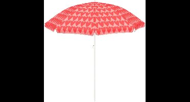 Mica Decorations Heart Strandparasol - H180 x Ø160 cm - Roze