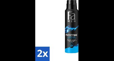 Fa Men - Perfect Wave - Deodorant Spray - Verfrissende Geur - 150 ml - Voordeelverpakking - 2 stuks