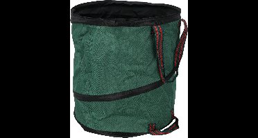 Progarden pop-up tuinafvalzak - opvouwbaar - rond - groen - 165 liter - bladeren opruimen