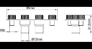 Wiesbaden Tijdelijke Afsluitset Bodemplaat t.b.v. Vrijstaande Kraan