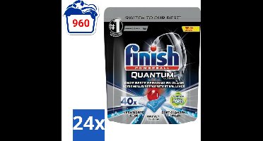 Finish Powerball - Quantum Ultimate - Vaatwastabletten - Ontvetter - 40 Tabletten - Voordeelverpakking - 24 stuks