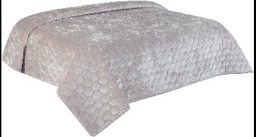 Unique Living Peggy - Bedsprei - Tweepersoons - 220x220 cm - Light grey