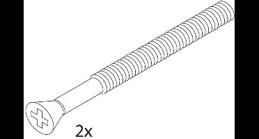 Bout paar M4x50mm borgmiddel tbv PL