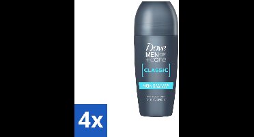 Dove Men+Care - Classic - Deodorant Roll-on - Anti-Transpirant - 50 ml - Voordeelverpakking - 4 stuks