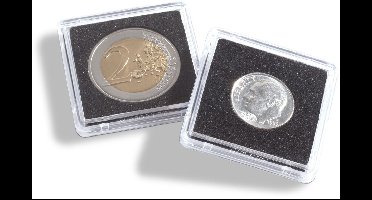 Muntcapsules Vierkant - geschikt voor munten Ø 18 mm. - QUADRUM