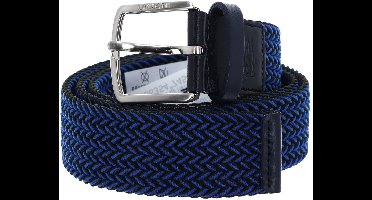 LACOSTE Riem Casual Braided Stretch Strap W90 Iceland-Straw-Swimming Pool Blauw