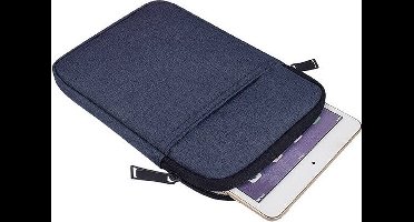 DrPhone S02 7-8 inch E-Reader Soft Sleeve Beschermhoes - Draagtas hoes - Tablet hoes - Cover - Geschikt voor o.a Geschikt voor Tablet/ E-Reader - Donkerblauw