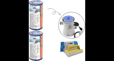 Bestway - Type IV filters geschikt voor filterpomp 58391 - 2 stuks & WAYS scrubborstel