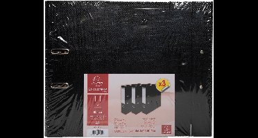 Exacompta 918401SE, A4, Polypropyleen (PP), Zwart, 600 vel, 1,29 kg, 3 stuk(s)