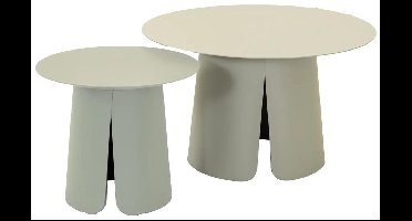 Oslo bijzettafeltje set van 2 - crème