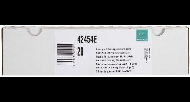 Exacompta 20x Rollen voor bankterminals 57x40x12x10 - 2 laags chemisch autonoom niet gelijmd 60g/m2 - Wit - 42454E