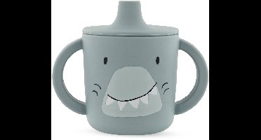 Trixie Tuitbeker - Mr. Shark - Drinkbeker voor Baby - Antilek Beker - Voor baby's vanaf 4 maanden - van Siliconen - Geschikt voor de Vaatwasser